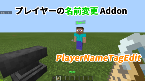 マルチプレイで大活躍 プレイヤーの名前変更addon Playernametagedit World Minecraft 日本マイクラ 総合サイト